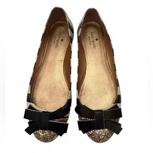 Kate Spade Trixie Glitter Flats Size 8